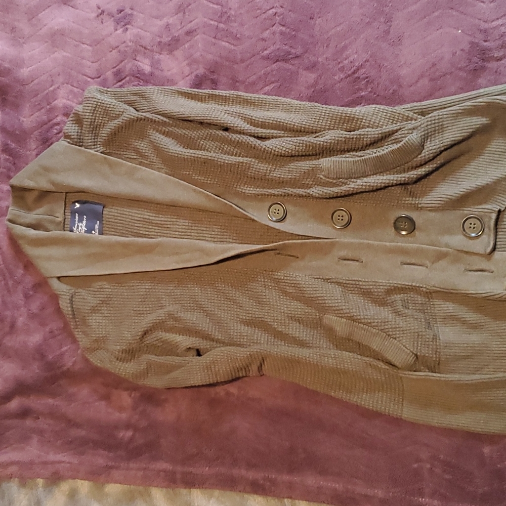 American Eagle waffle knit cardigan